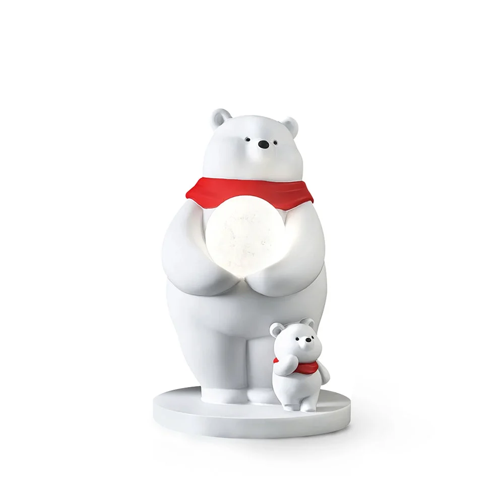 Breathable Polar Bears Table Lamp Reusable