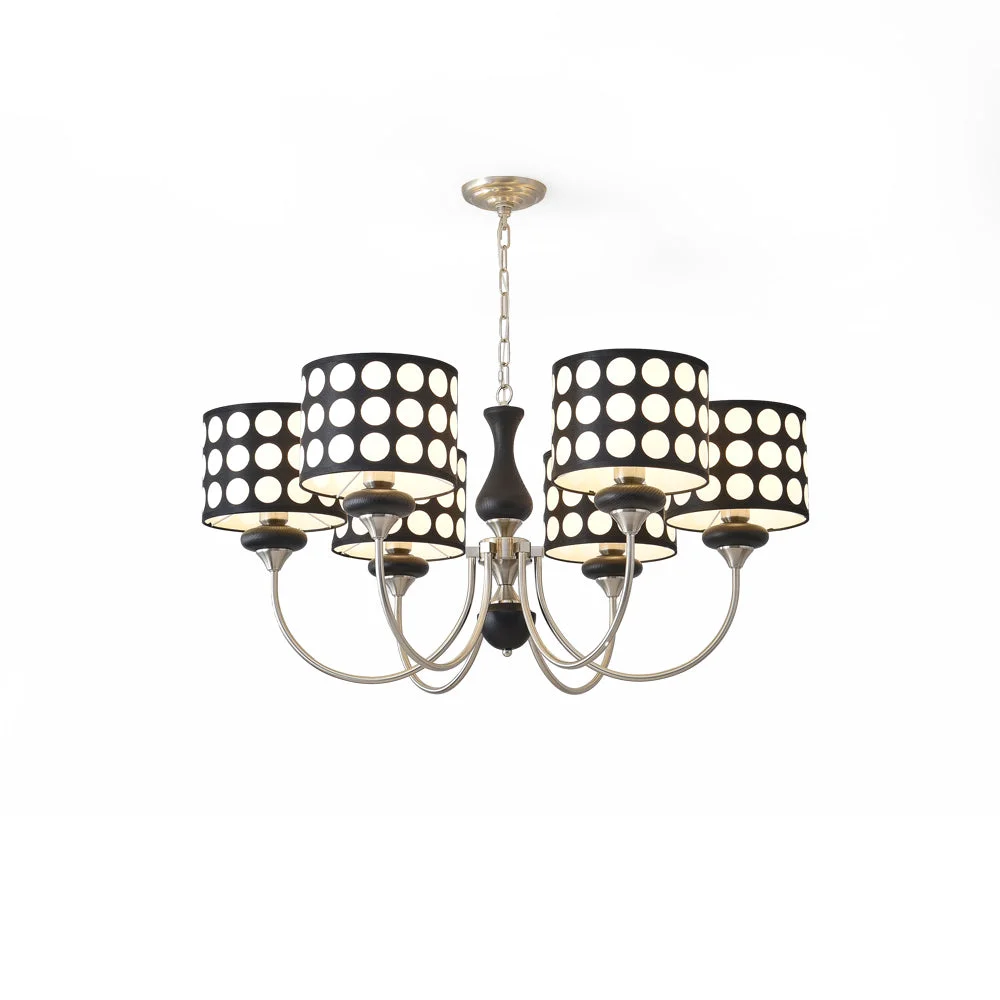 Durable Black Polka Dots Chandelier Effective