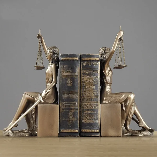 Soft Themis Bookend Statue Exceptional