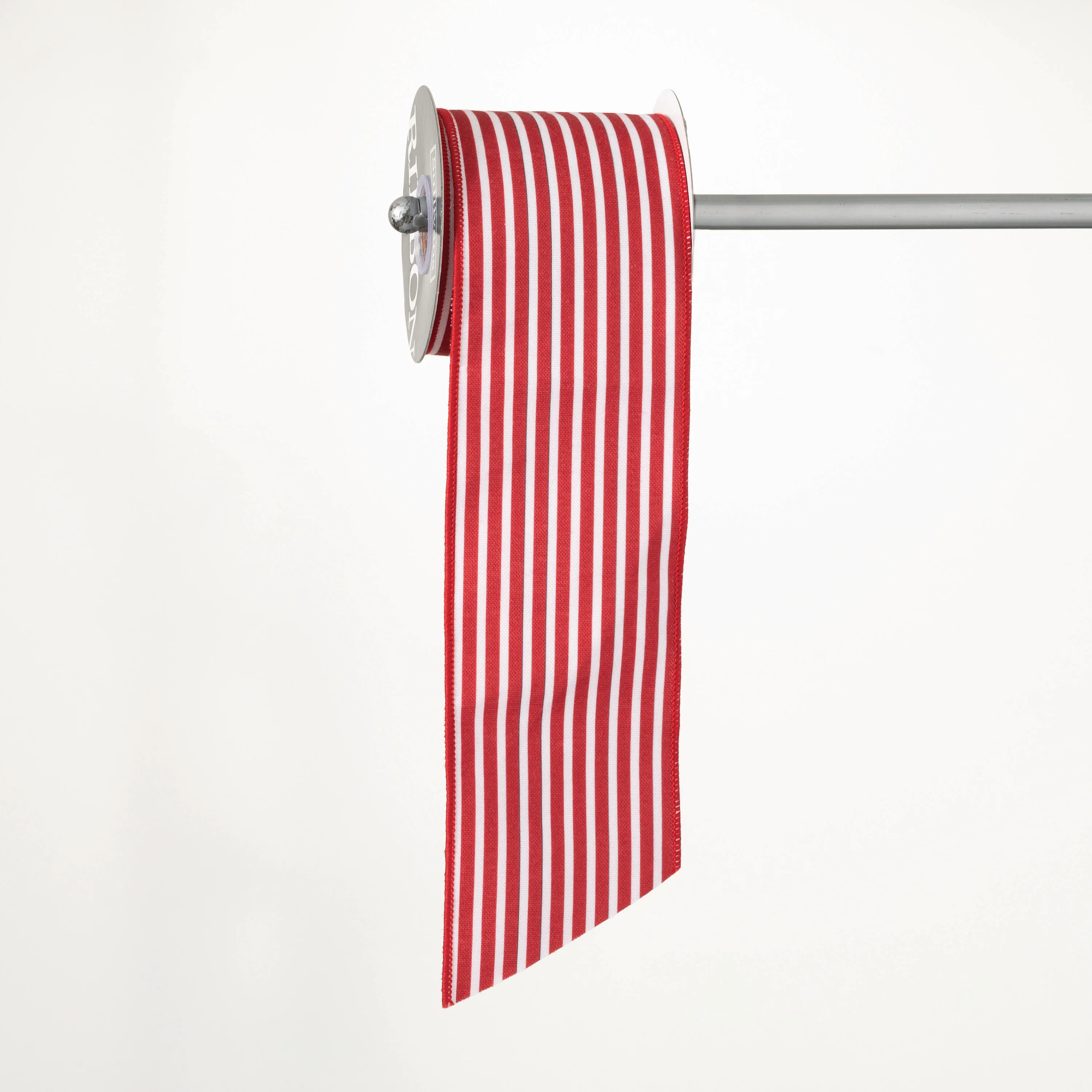 Elegant Striped Red White Ribbon 30′ Expertly Made