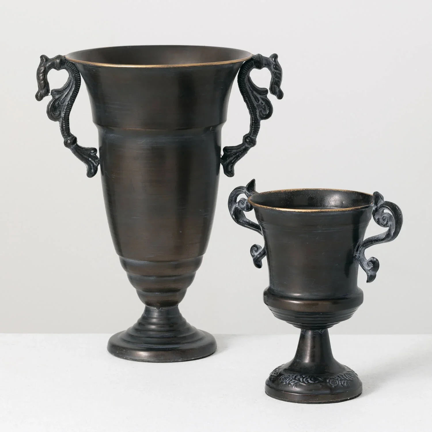 Breathable Metallic Handled Urns Selected