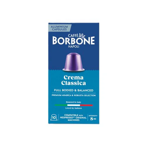 Genuine Crema Classica Aluminum Capsules Compatible with Nespresso Machines 100 Count User-Friendly