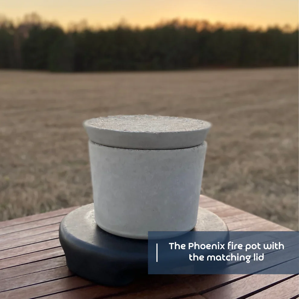 Green Simply Lit Fire Pots Phoenix 4 x 5 – A compact 7-pound Luxury