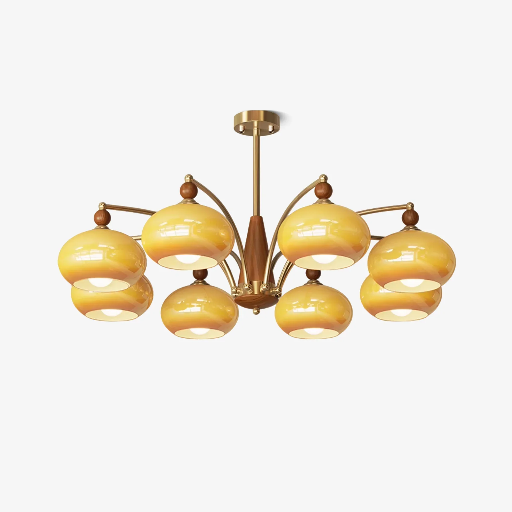 Environmentally Friendly Retro Calliope Chandelier Green