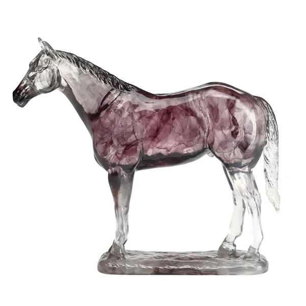 Functional Nordic Crystal Resin Horse Sculpture Smooth