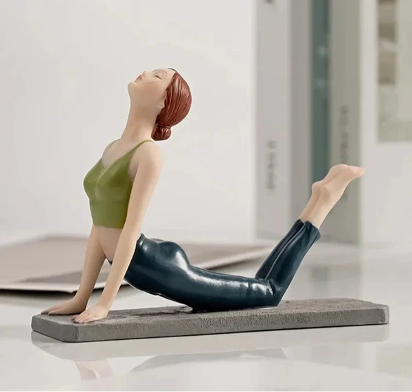 Original Design Elegant Yoga Girl Sculpture Practical