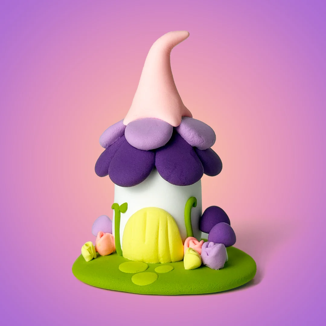 Long-Lasting Fairy House Clay Crafting Kit Detailed