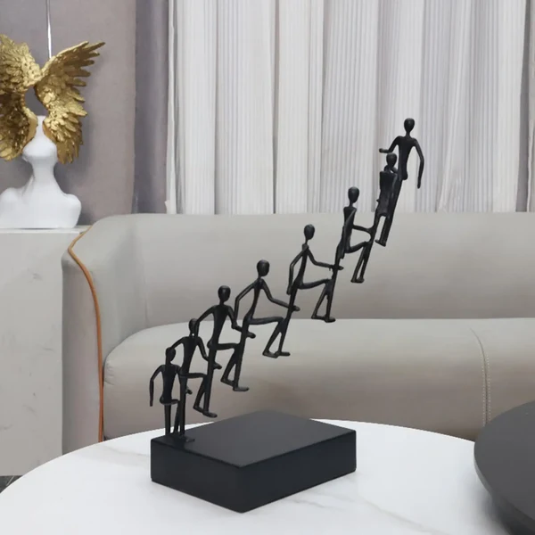 Comfortable Climbing Figures Abstract Metal Sculpture Exceptional