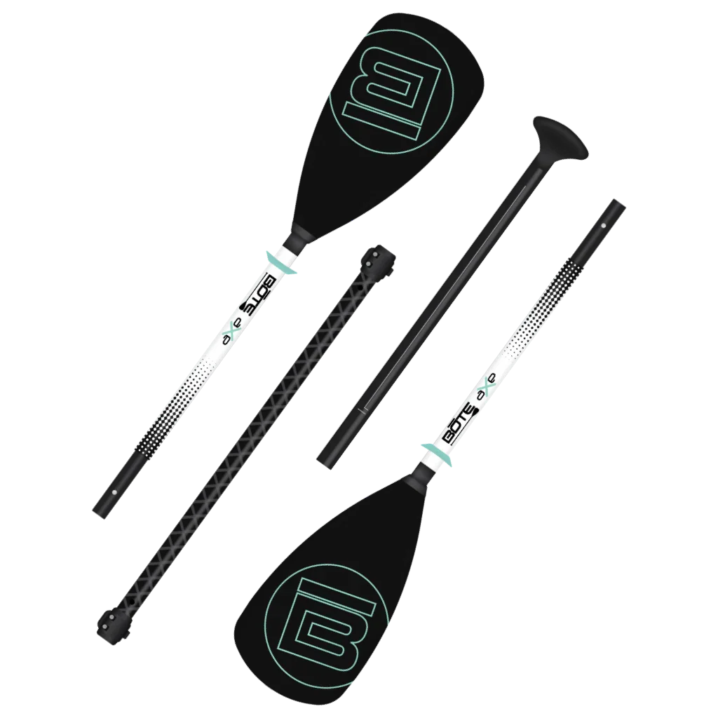 Certified 4-Piece Hybrid Adjustable Aluminum Paddle Black by Bote Recyclable