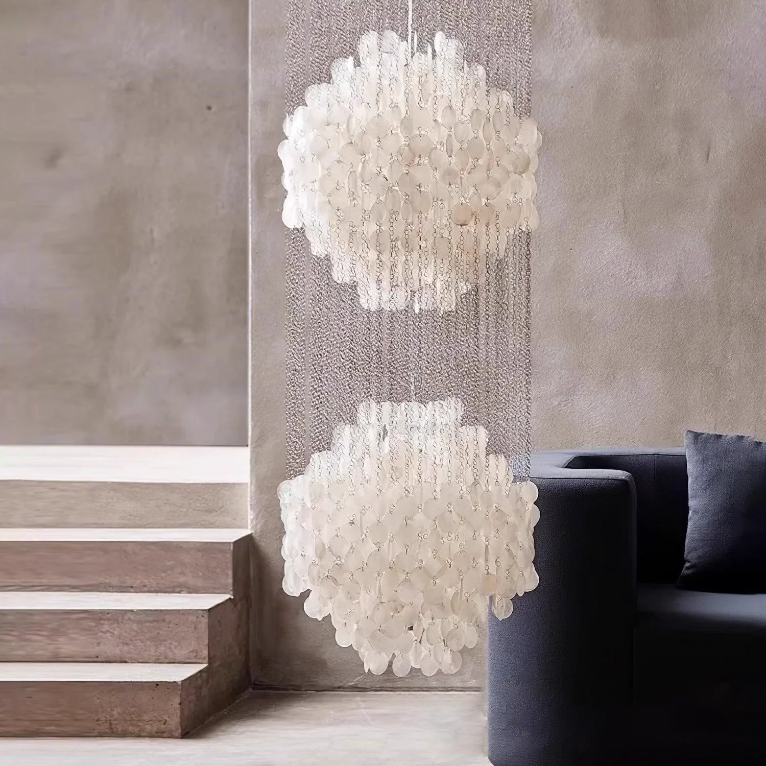 Artisan Shell Waterfall Chandelier Official