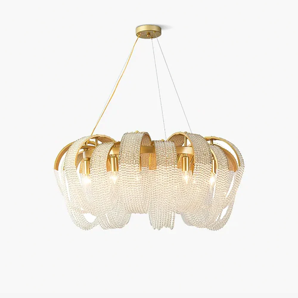 Authentic Mesh Crystal Chandelier Flexible