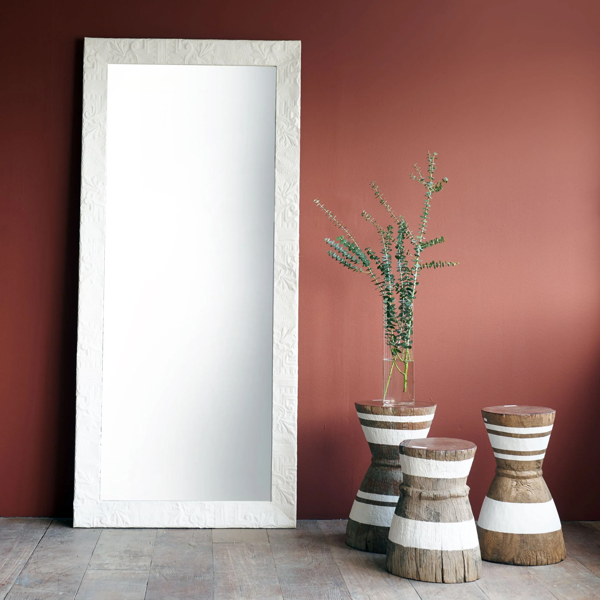 Reliable Ceiling Frame Mirror White 200cm Consistent