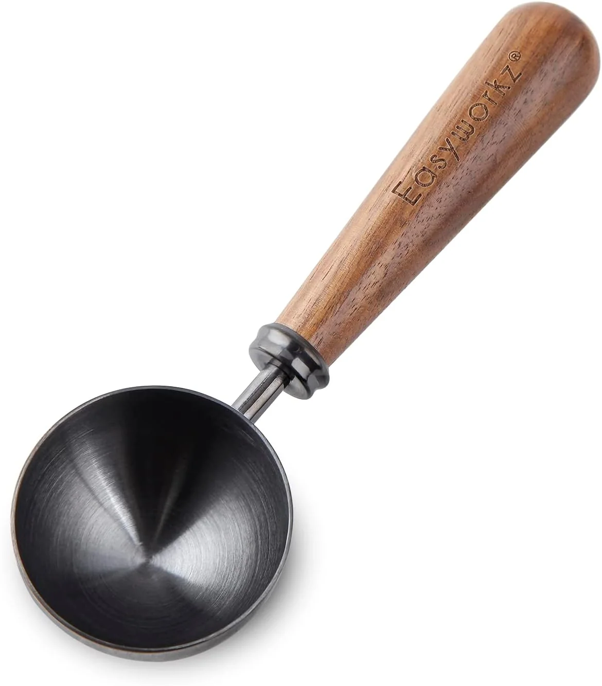 Dependable Easyworkz Retro Stainless Steel Coffee Spoon With Black Walnut Handle 10g – Measuring Spoon Gunmetal Elegant