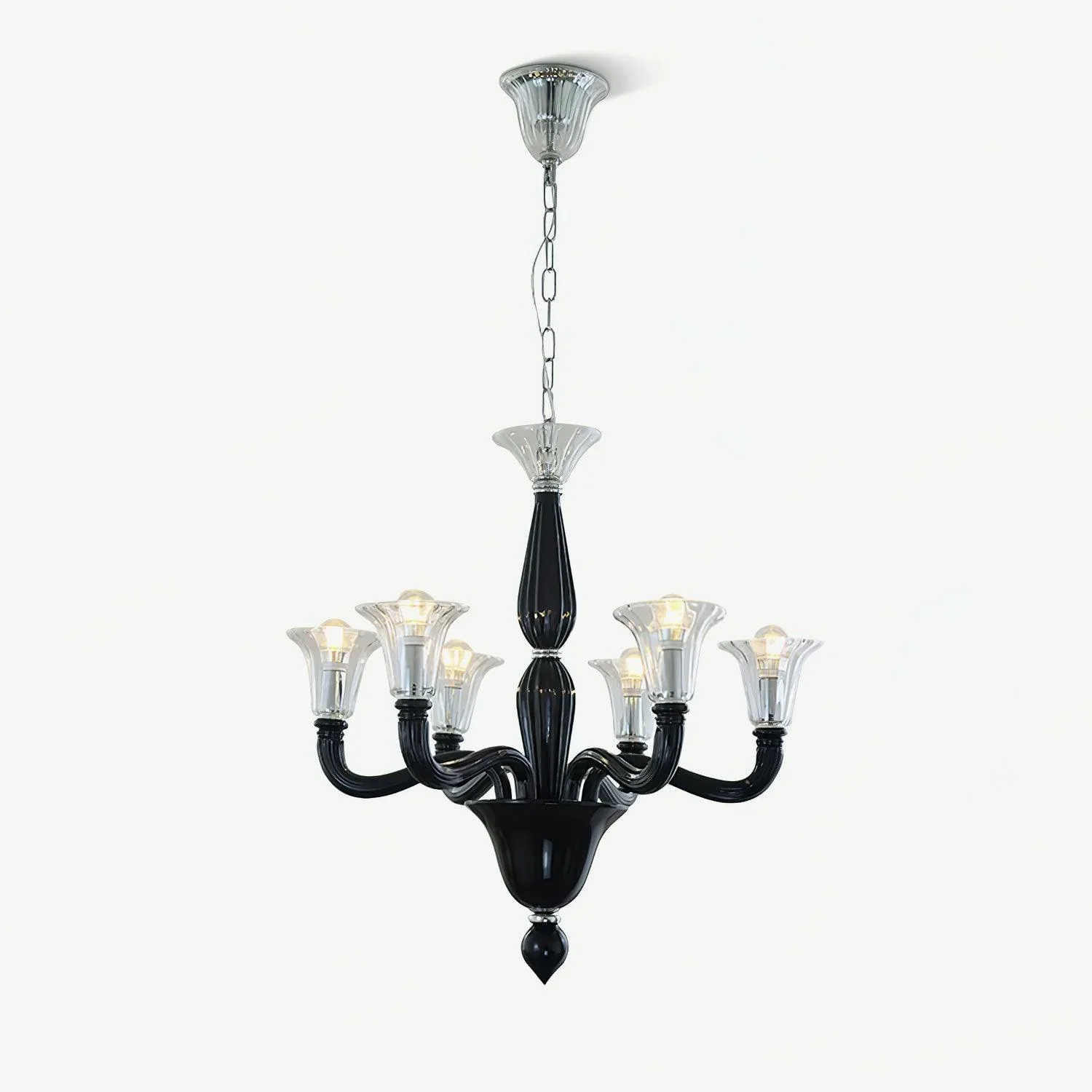 Sustainable Murano Candle Chandelier Easy-to-Use