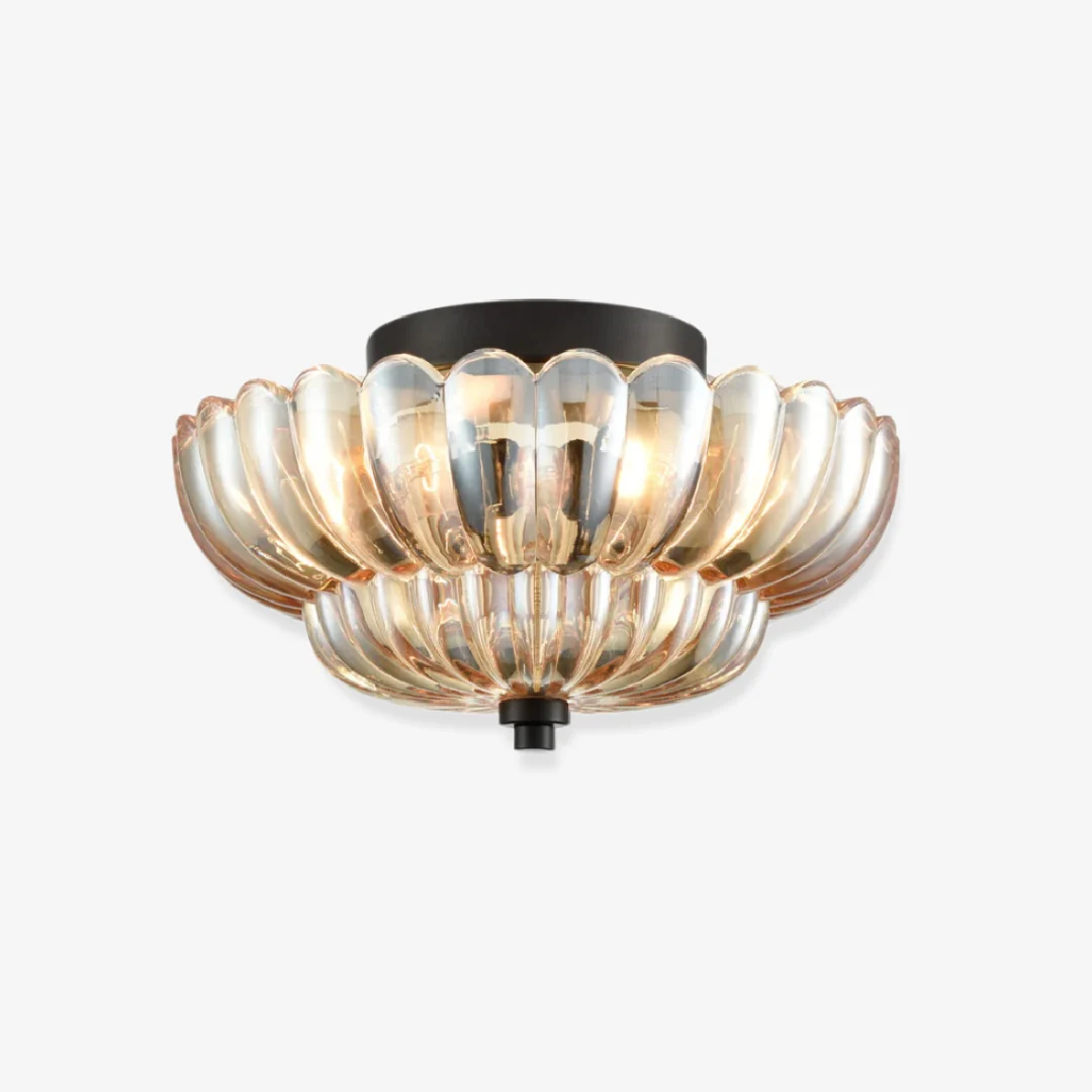 Authentic Double Umbrella Glass Ceiling Light Dependable