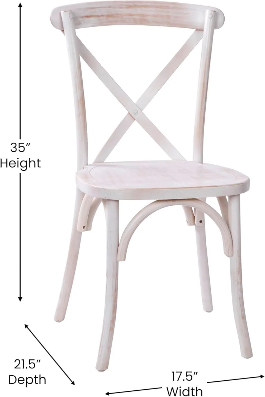 Efficient 2 Pack Lime Wash X Back Dining Chairs Stackable For Banquet Hall And D Elegant