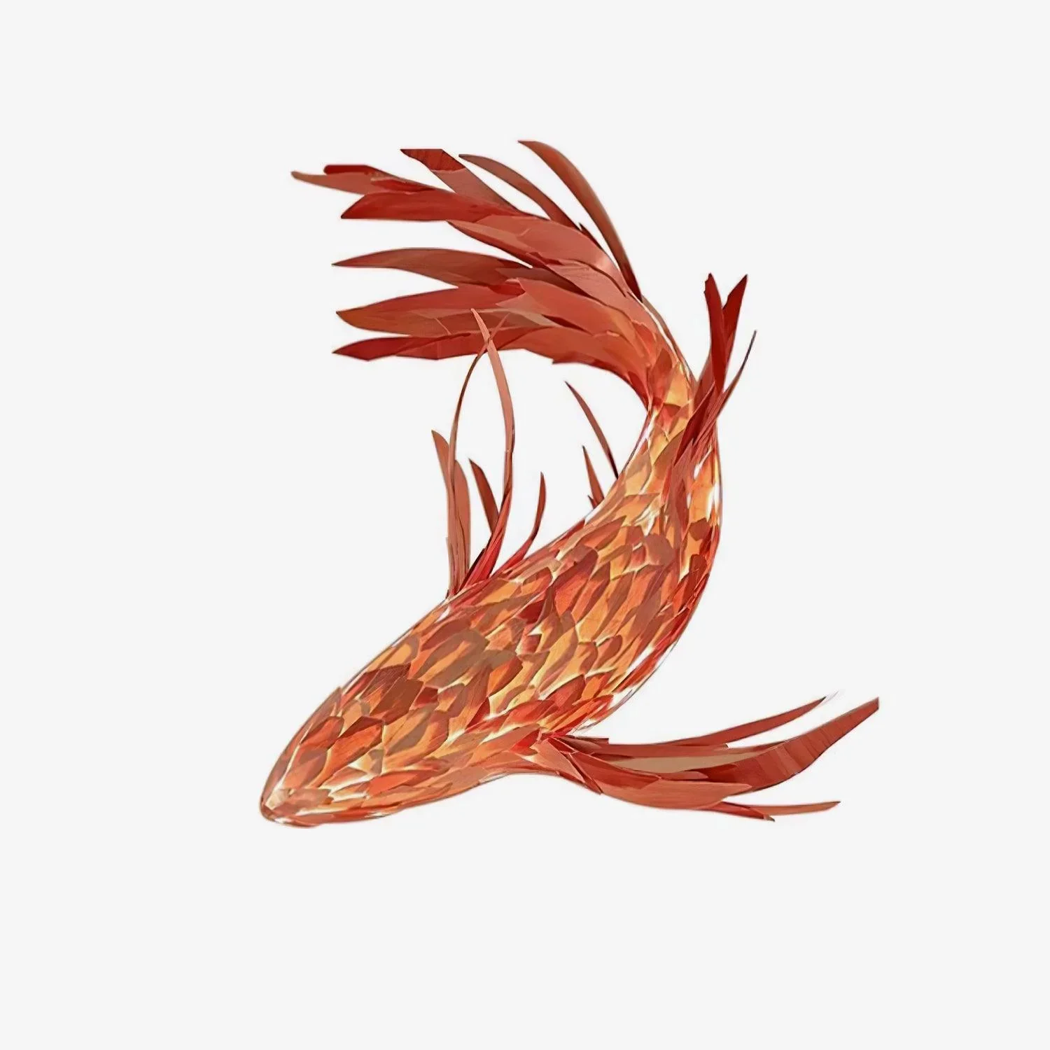 Traditional Art Fish Lantern Chandelier Unique