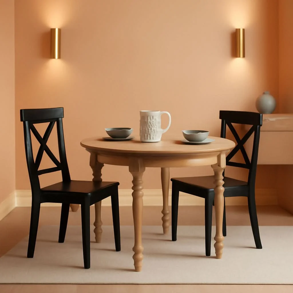 Casual Black Cross Back Dining Chair Pair For Dining Room Healthy
