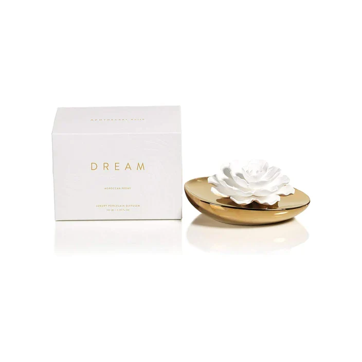 Certified Dream Porcelain Diffuser- Moroccan Peony Reusable