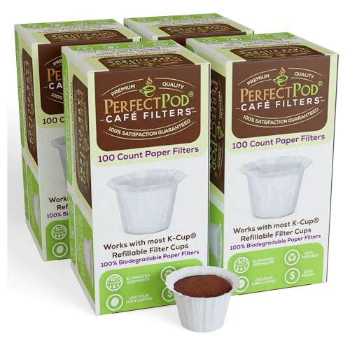 Luxury Café Filters Paper Liners for Reusable K 400 Count Detailed