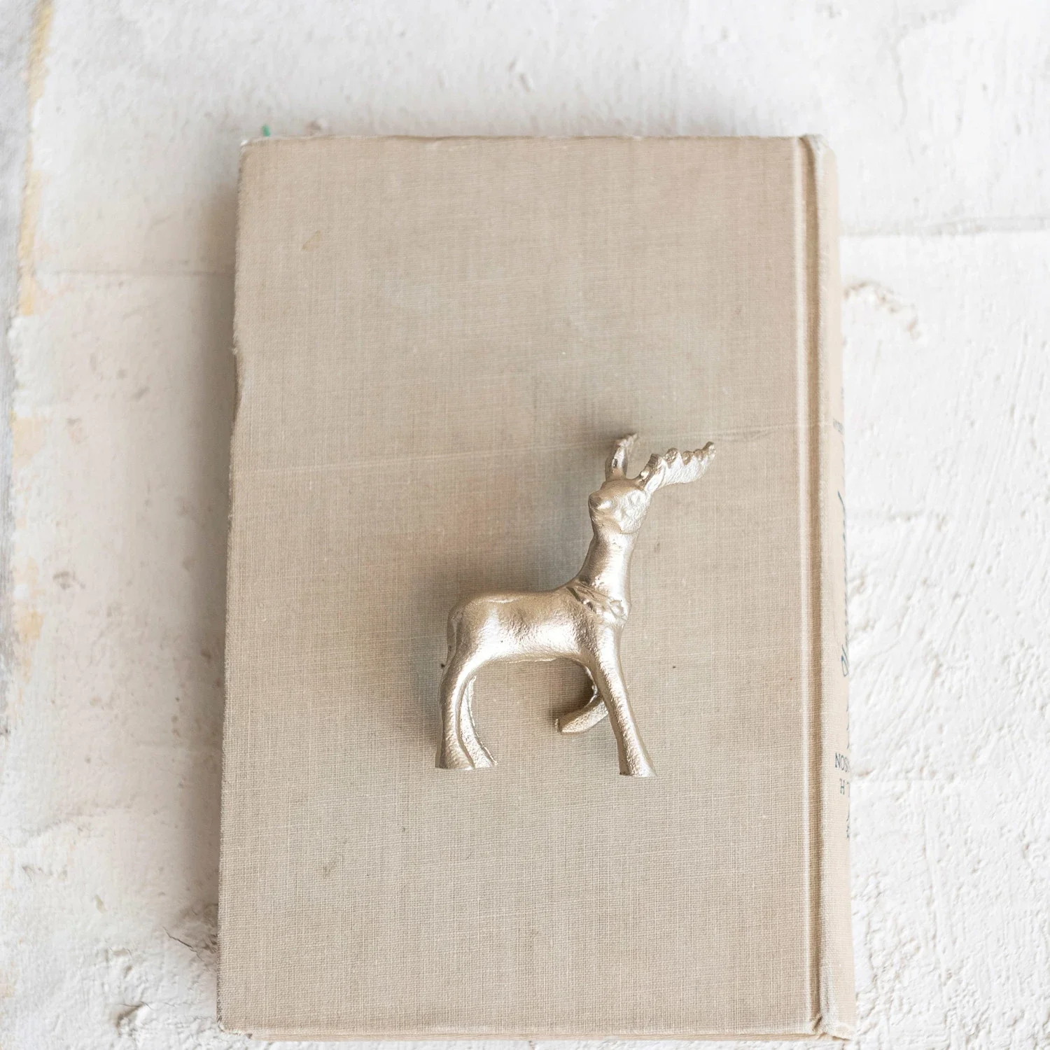 Classic Reindeer Trinket Cast Aluminum in Champagne Finish Prestigious