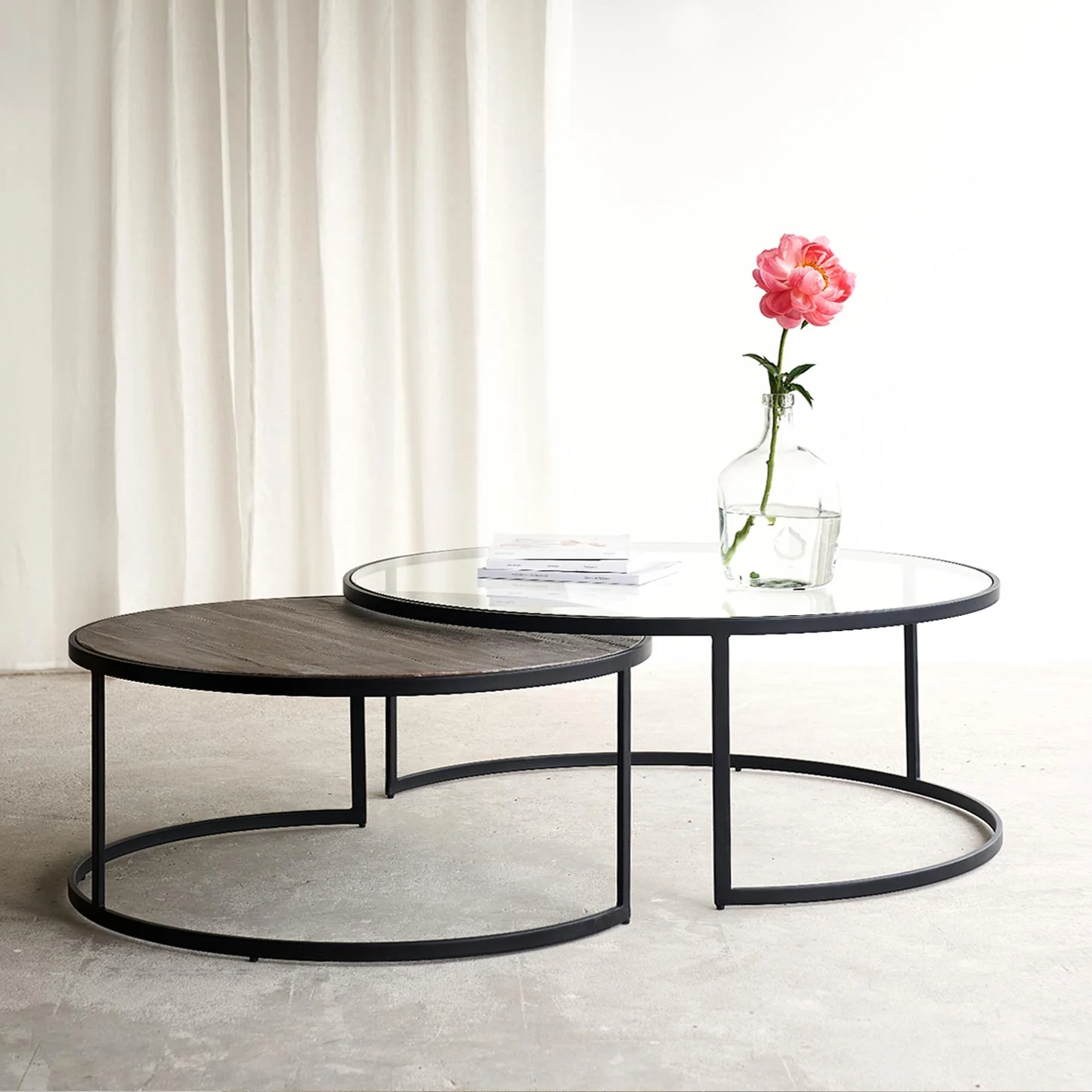 Superior Prato Nested Coffee Table Round Unique
