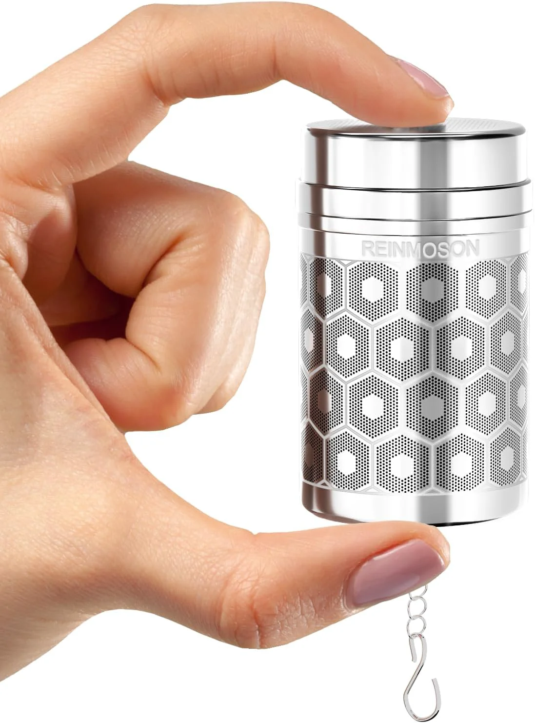 Comfortable Reinmoson Mini Tea Strainer for Loose Tea Fine Mesh Tea Infuser 1.2 x2.2 304 Stainless Steel Tea Ball for Loose Leaf Tea Updated Slim Threaded Lid Tea Steeper for Cup Mug Teapot Kettle Bottle Effective