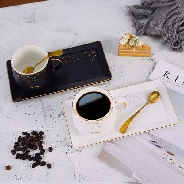 Soft Ceramic Coffee Cup Set Efficient