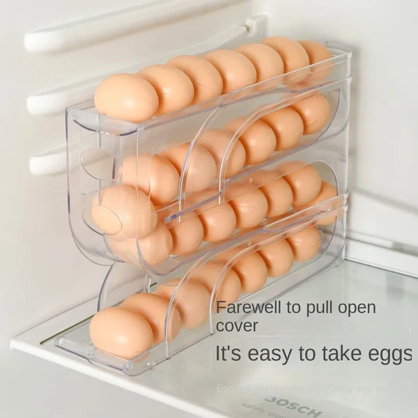 Minimalist Stackable Egg Storage Box for Refrigerator Durable