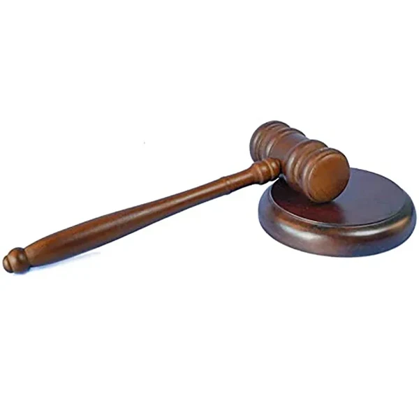 Elite Handcrafted Wooden Judge Gavel with Sound Block Elegant