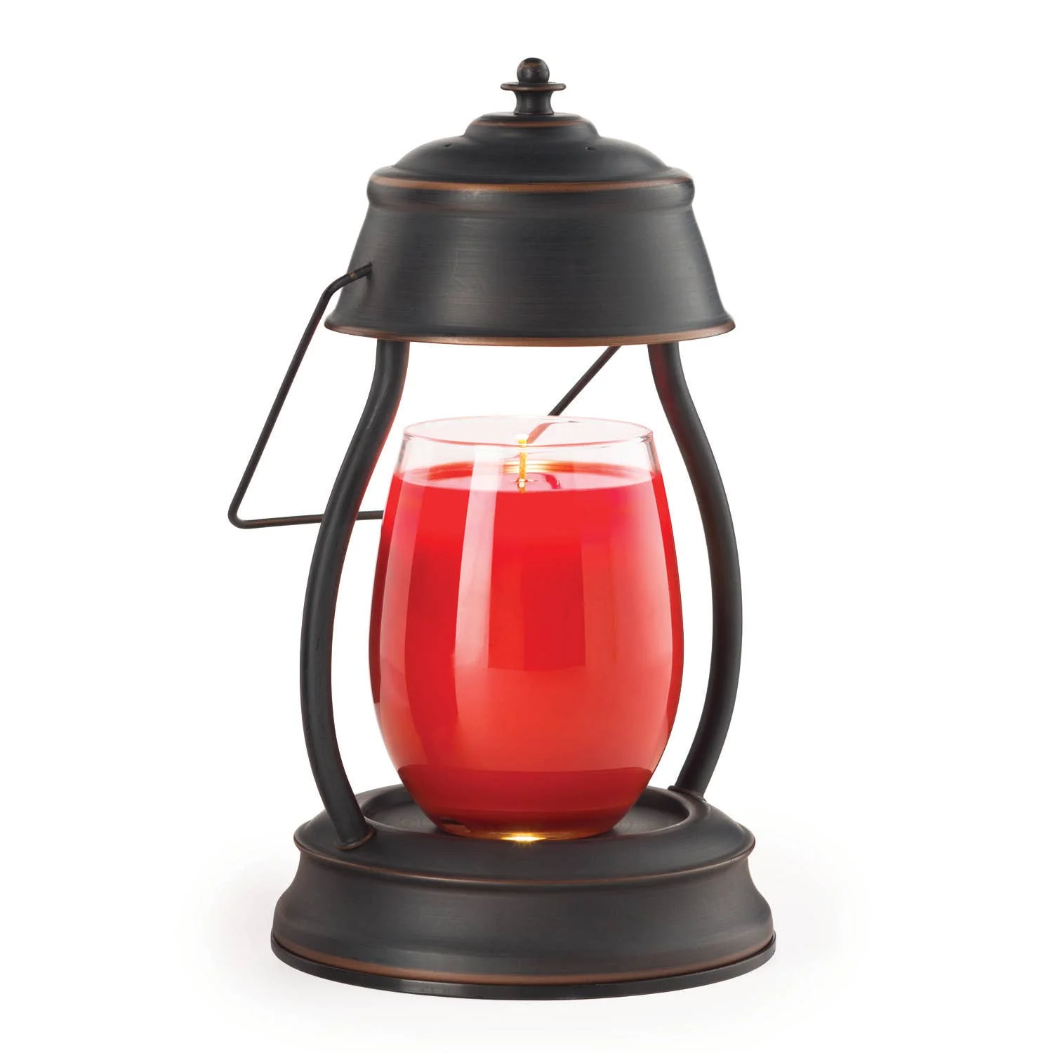 Safe Hurricane Candle Warmer Lantern-Oil Rubbed Bronzed Superior
