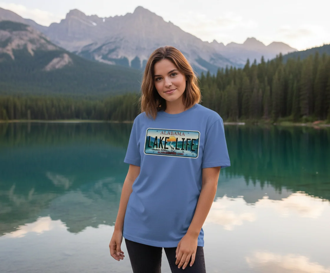 Modern Alabama Lake Life Tag Shirt Versatile