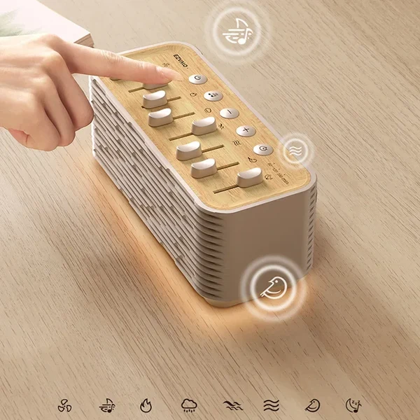 Fine Bluetooth White Noise Speaker with Natural Soundscapes Premium Material