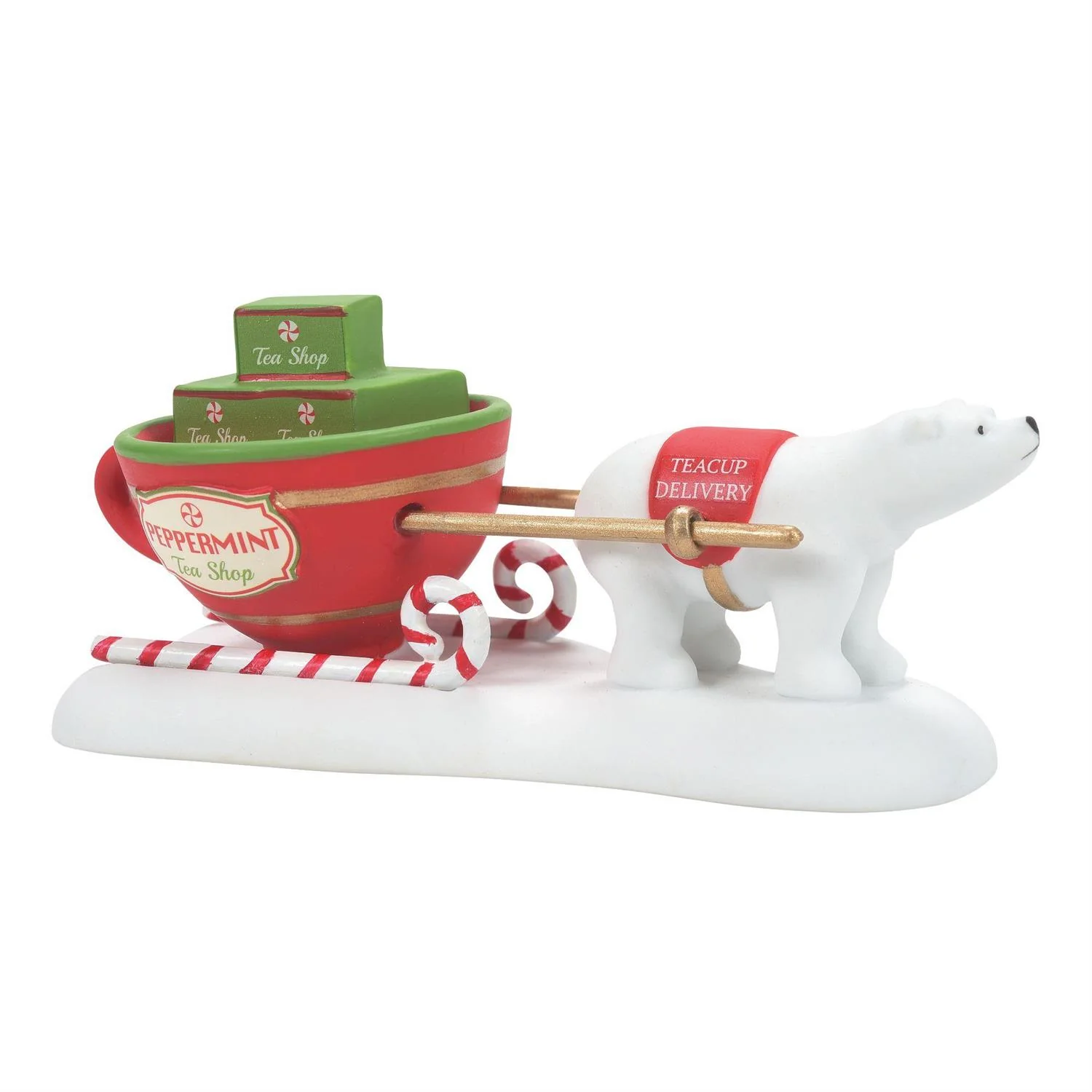 Elegant Teacup Delivery Service North Pole Village Top-Quality