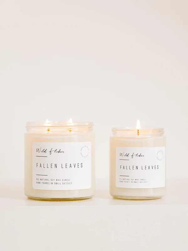 Detailed Fallen Leaves Soy Wax Candle Proven