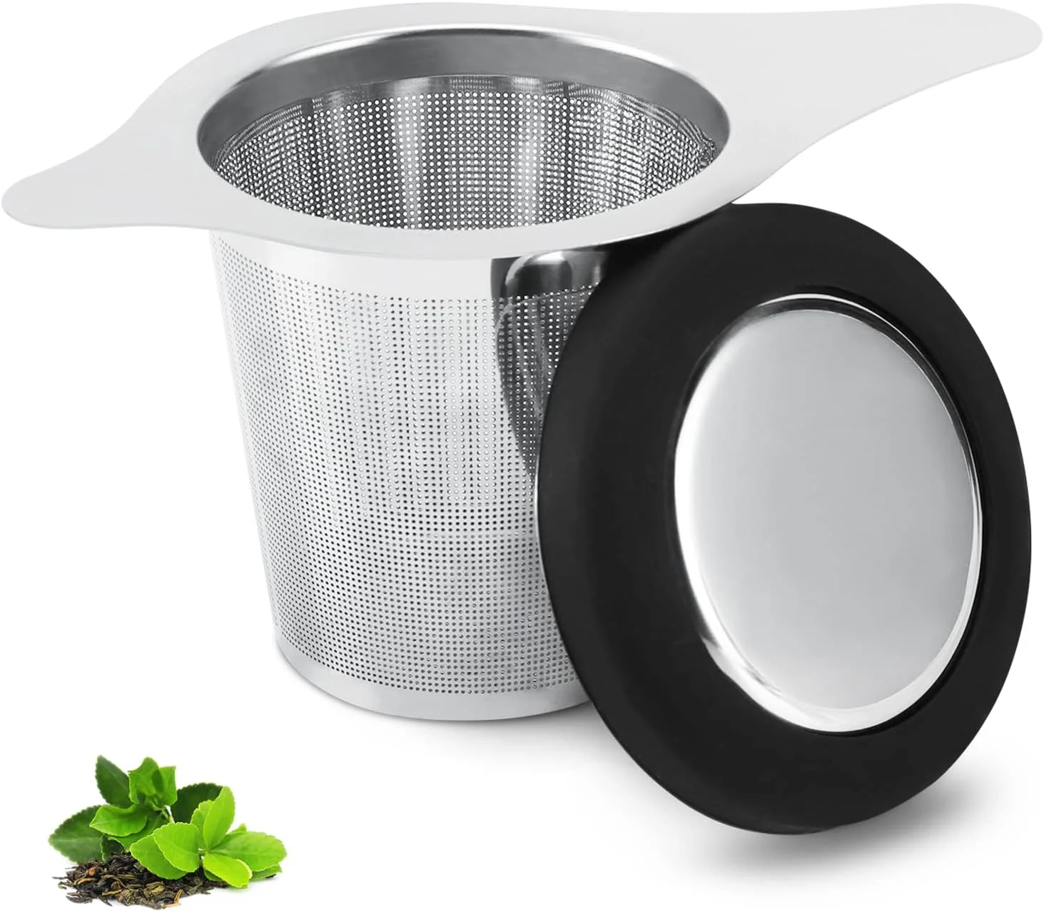 Reusable Tea Infuser Basket Stainless Steel Tea Strainer Tea Filter With Small Strainer And Lid Tea Diffuser For Loose Leaf Tea Superior Brewing Experience Innovative
