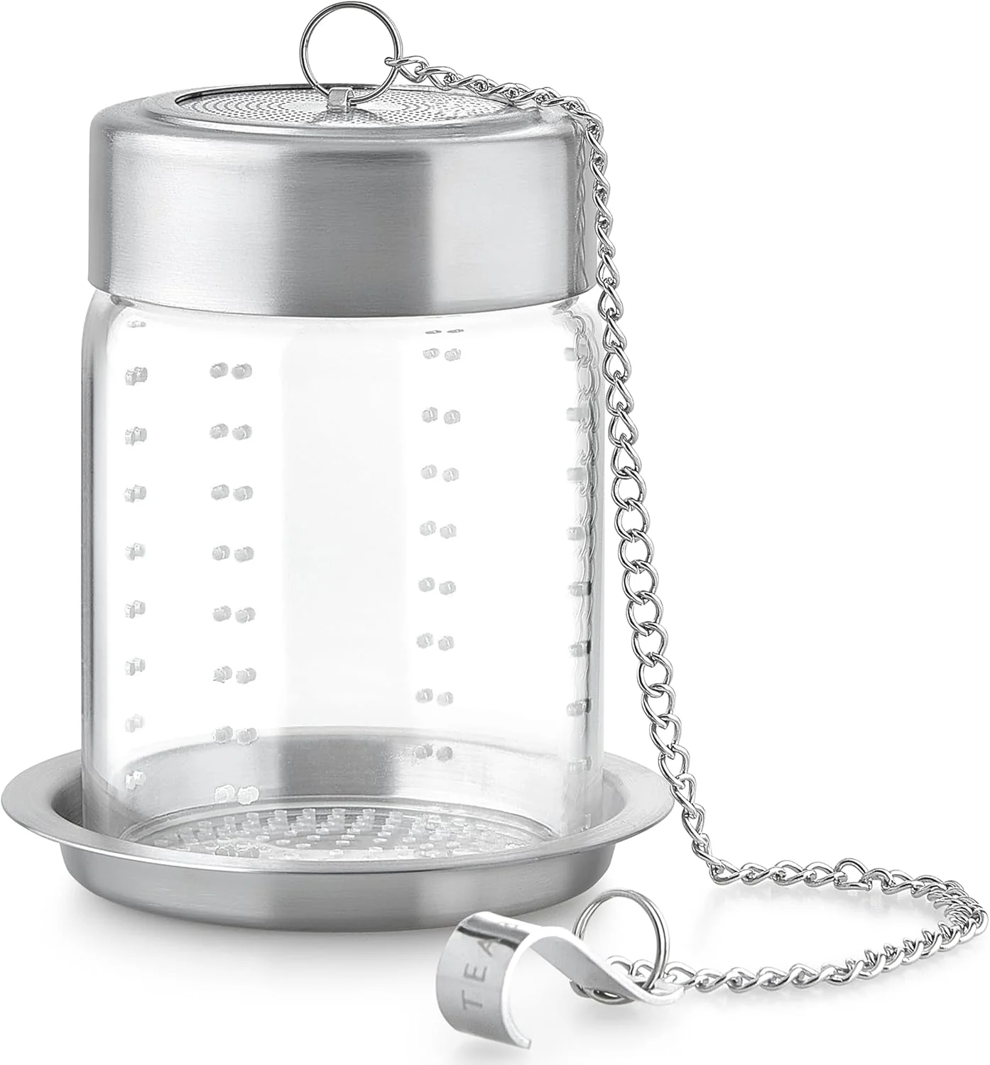 High-Grade Teabloom Elegant Borosilicate Glass Loose Tea Infuser – for Whole-Leaf White Green Oolong Black Herbal Teas – Lead- Carefully Designed