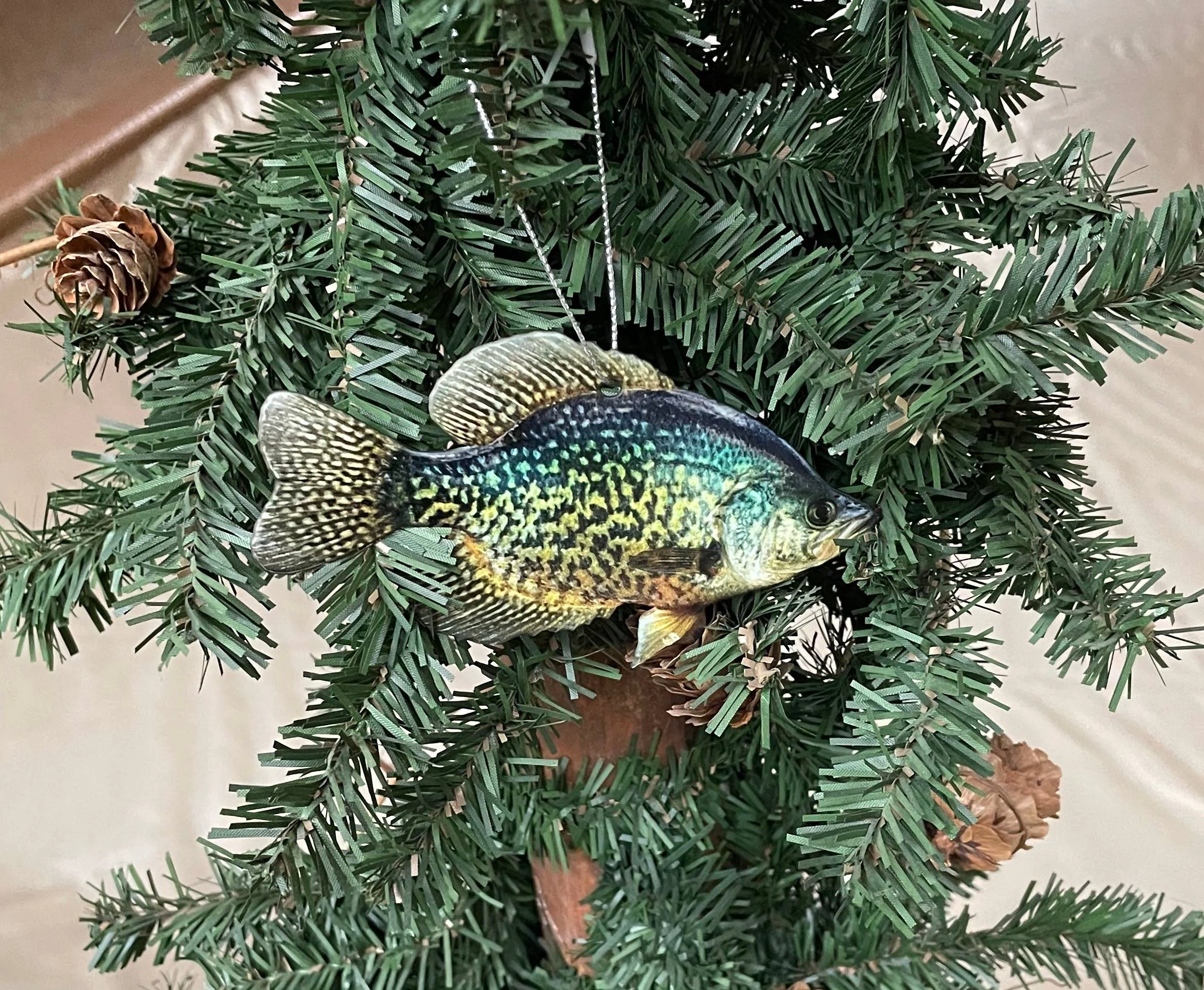 High-Quality Crappie Fish Ornament istic Christmas Fish Ornaments Classic