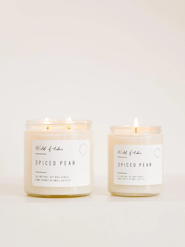 Pure Spiced Pear Soy Wax Candle Specialty