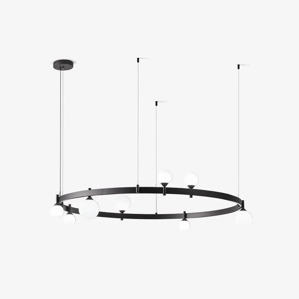 Solid Arbor Glass Ball Chandelier Secure