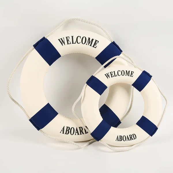 Superior Nautical Life Buoy Wall Decor Green