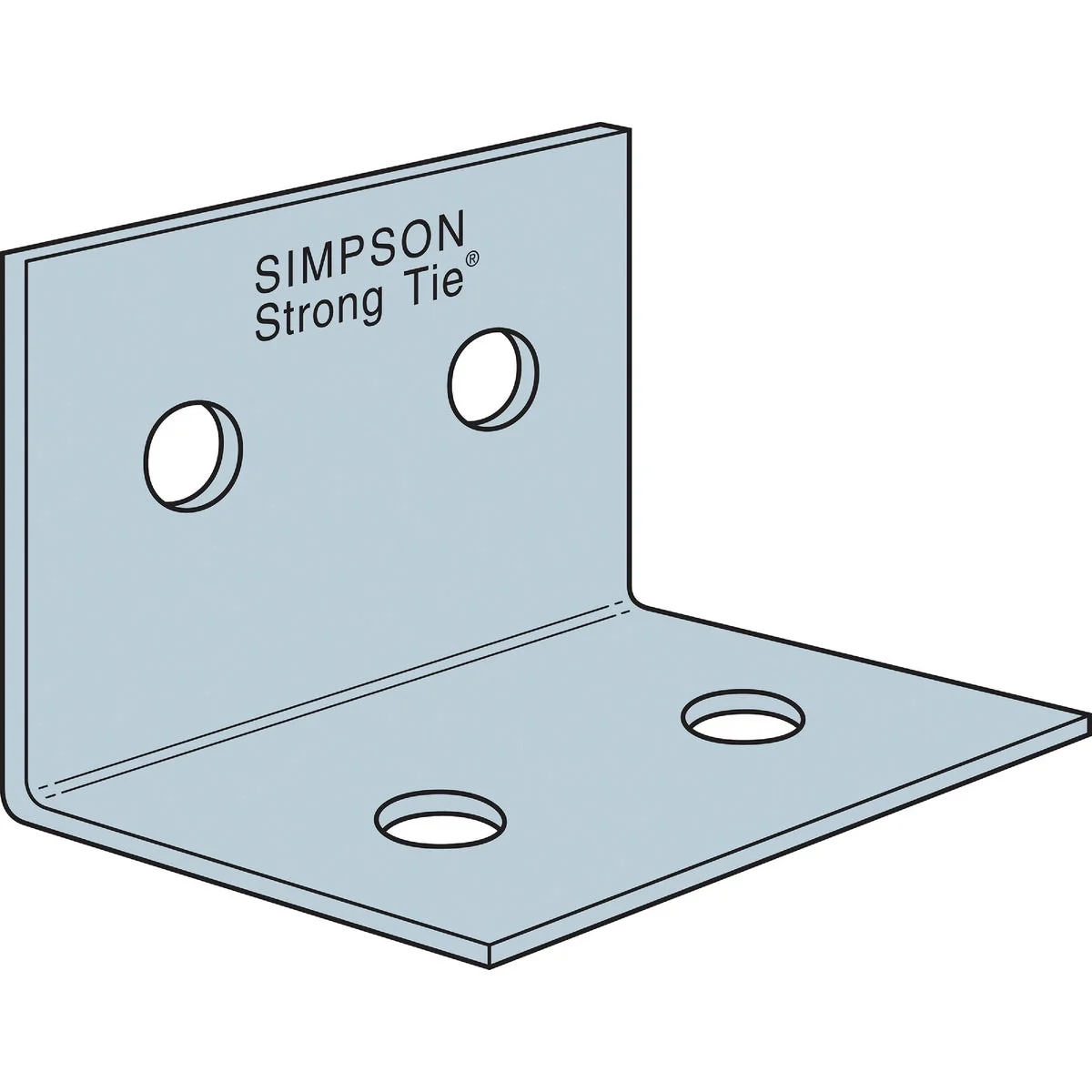 Consistent Simpson Strong-Tie 3 In. x 5 In. Heavy Angle Convenient
