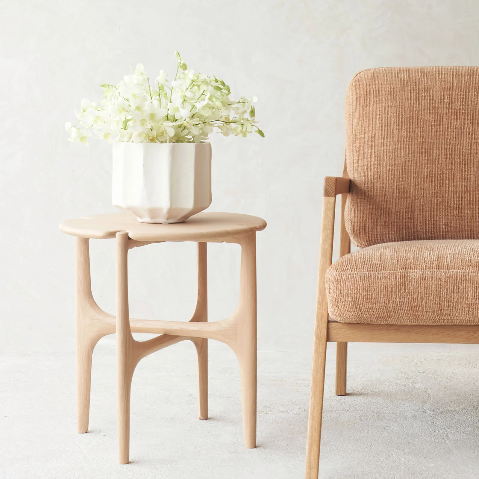 Outstanding PI Side Table Oak Professional