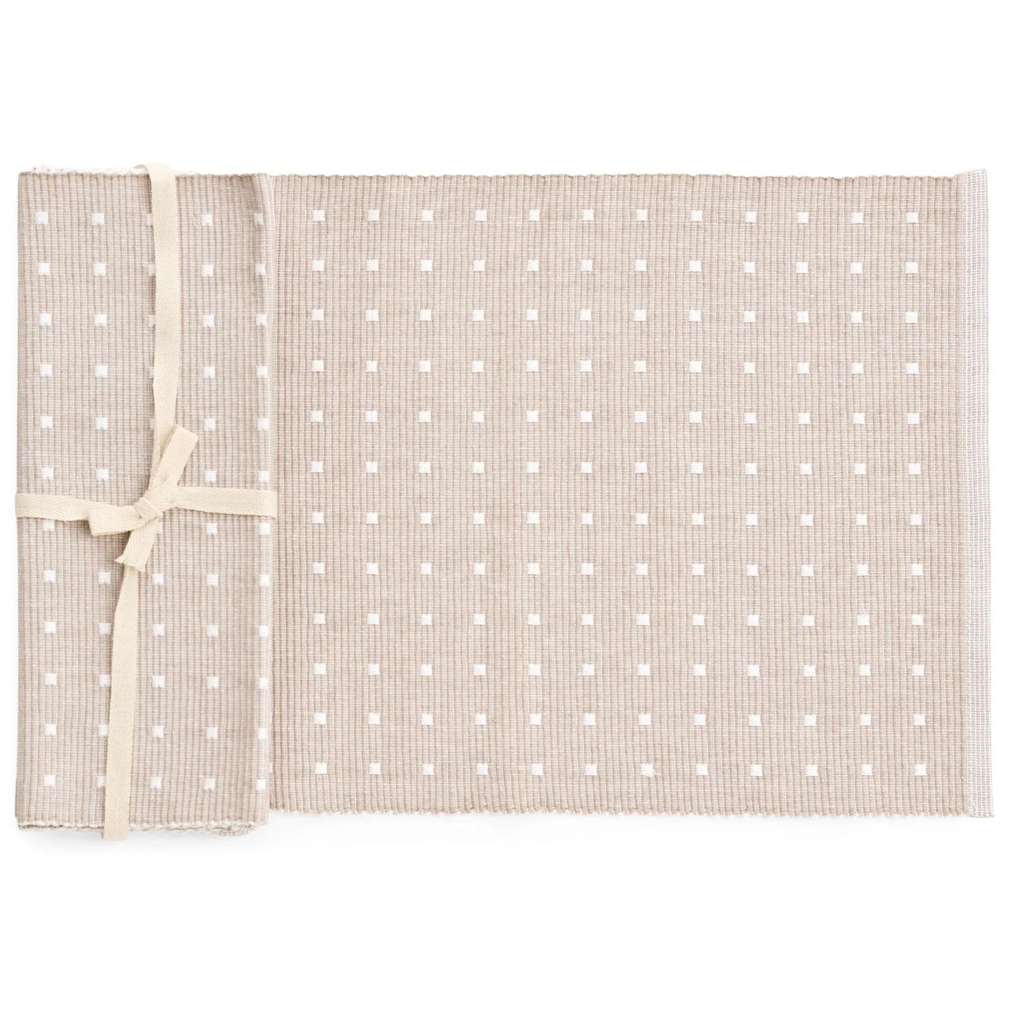 Exclusive Dominika Rib Polka Dot Placemats – Set of 4 Advanced