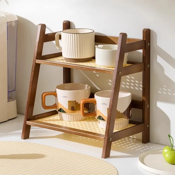 Relaxed Bamboo Countertop Organizer Shel Professional