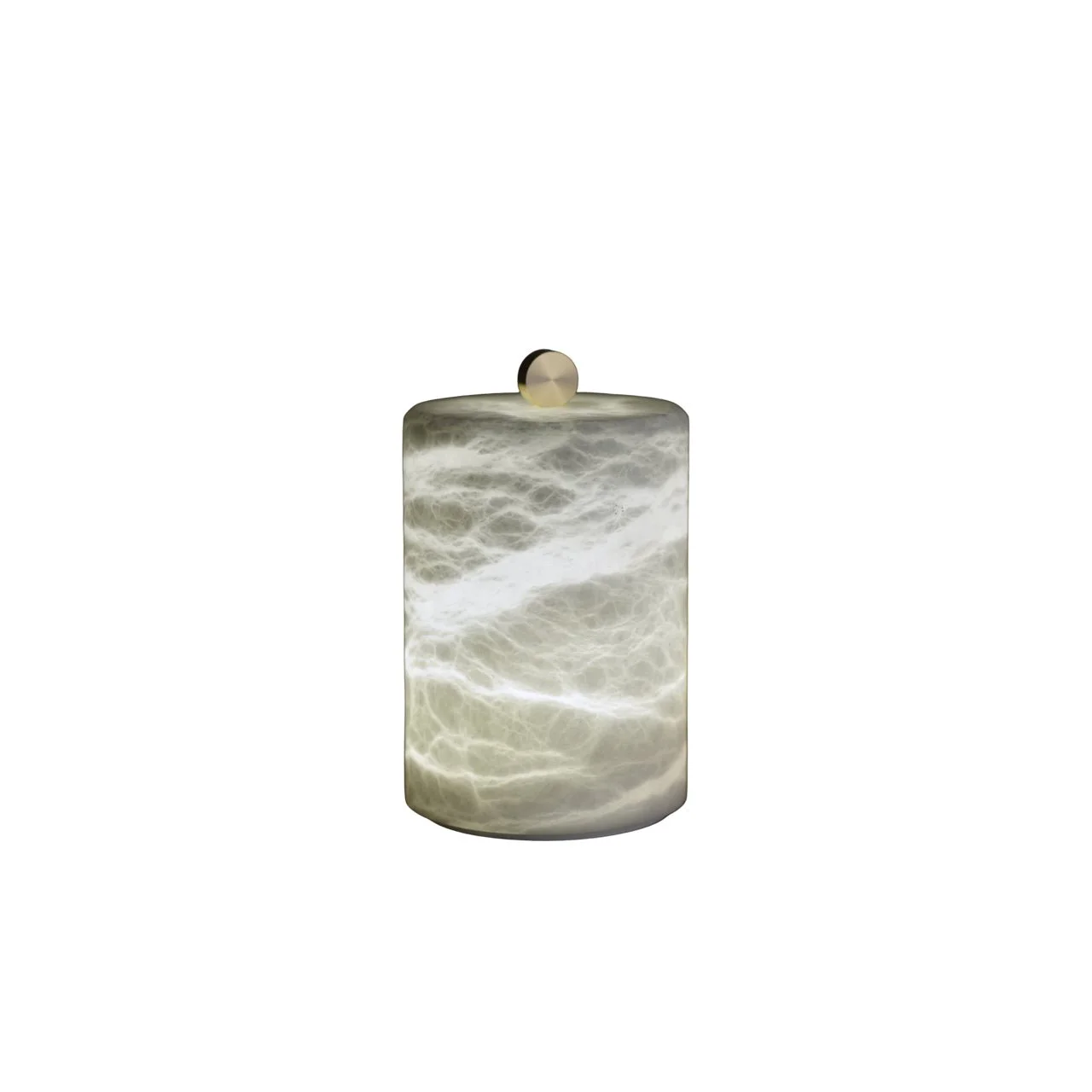 Long-Lasting Cylindrical Alabaster Table Lamp Smart