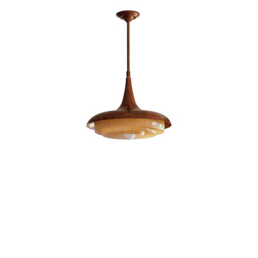 Safe Mid-Century Wood Pendant Light Carefully Designed