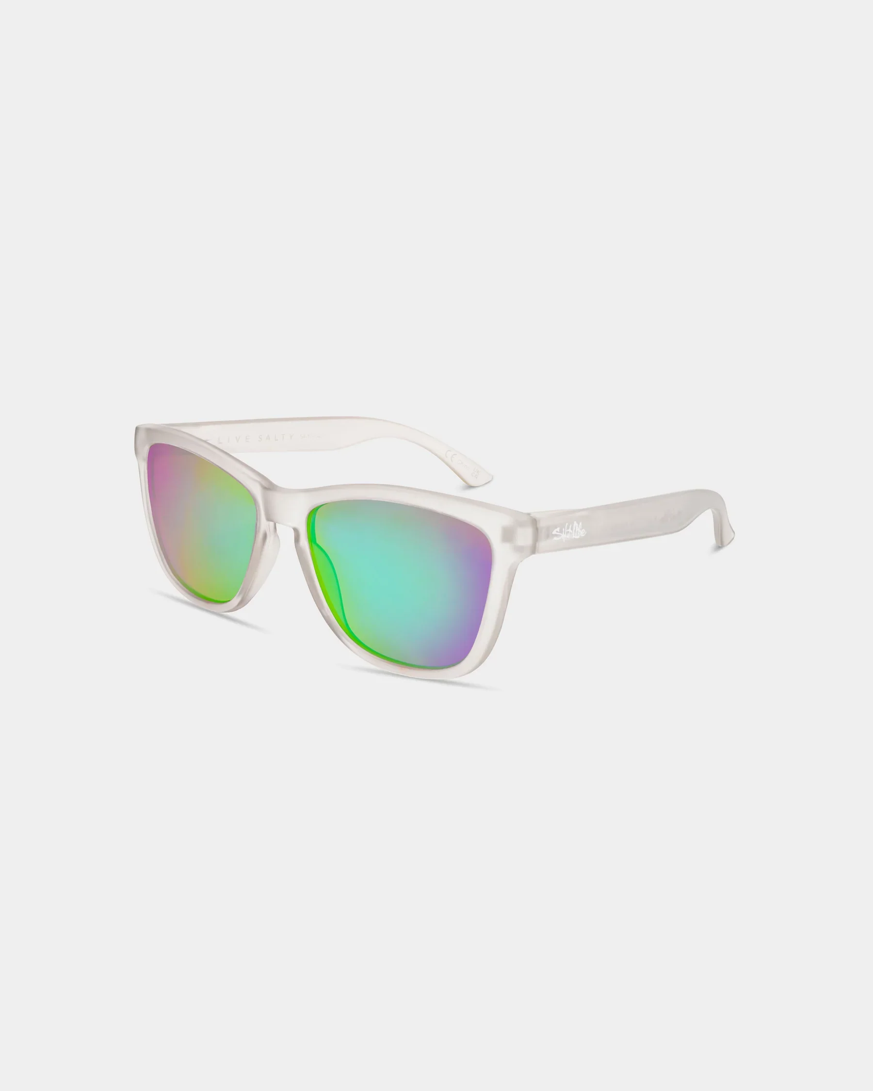 Exceptional Salt Life Sunglasses Satin Crystal Grey Frame Brown w Green Mirror TAC Polarized Lens SL-001-171726 Trusted