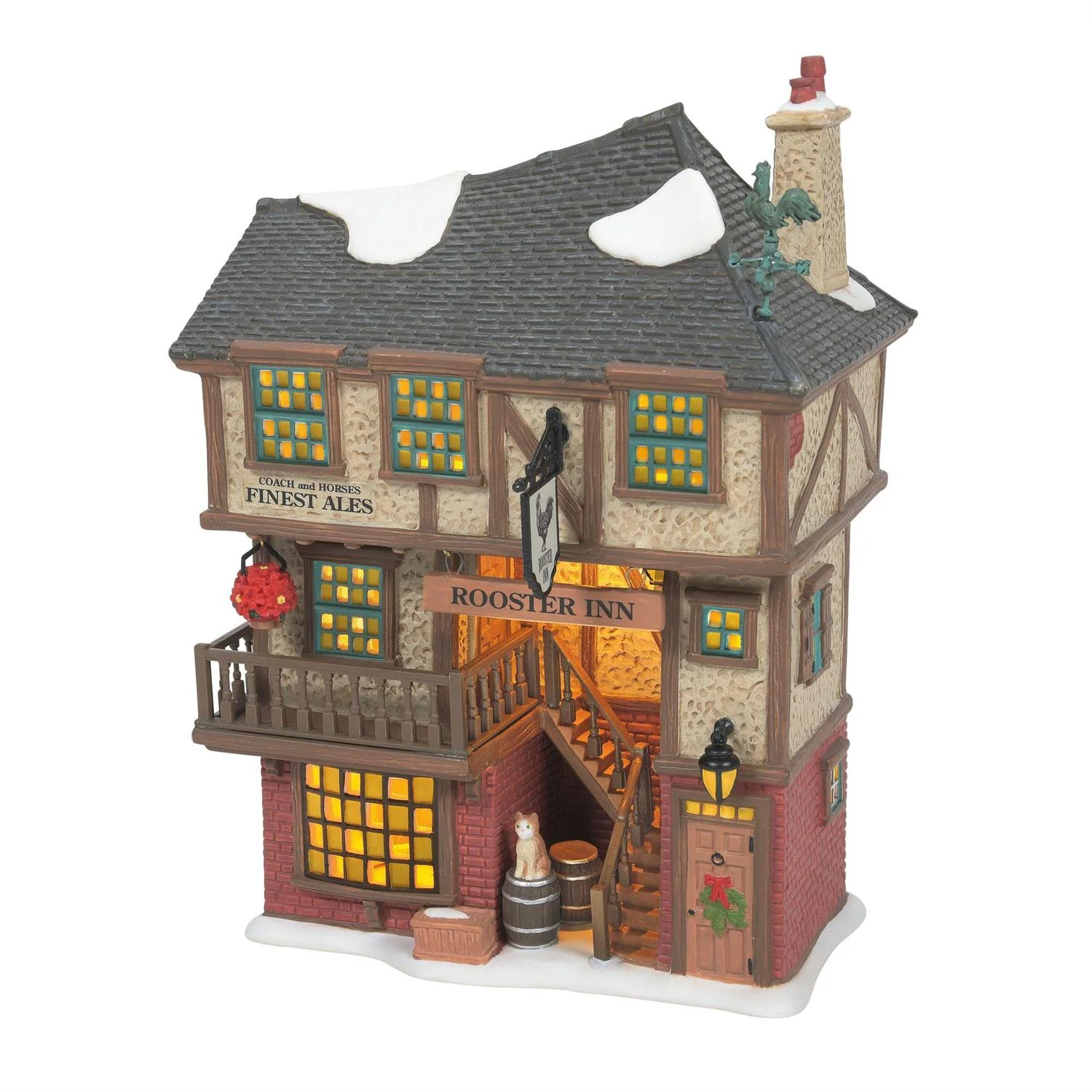 Carefully Designed Rooster Inn Dickens Village Durable