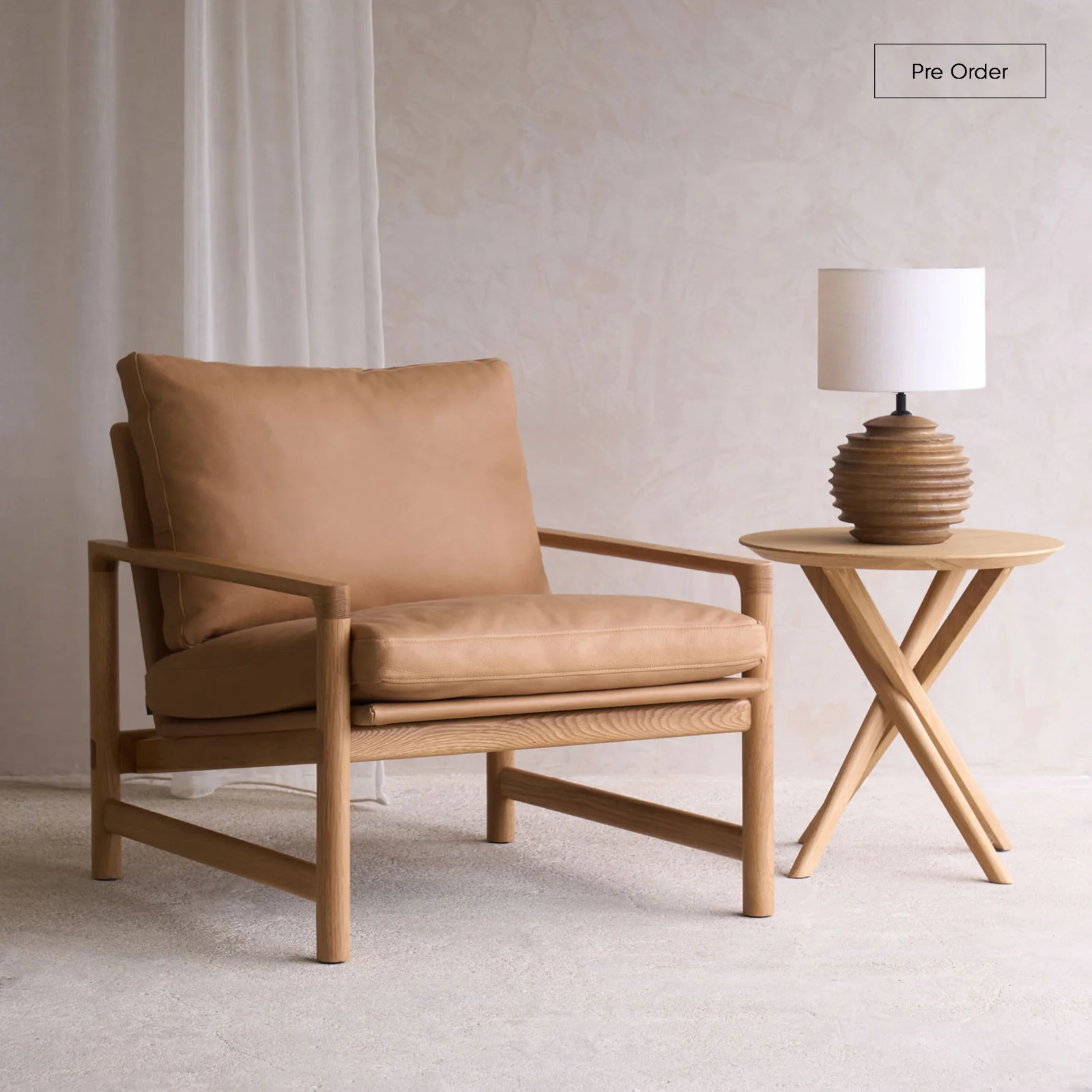 Fine Crafted Troubadour Armchair Bespoke Leather Modern